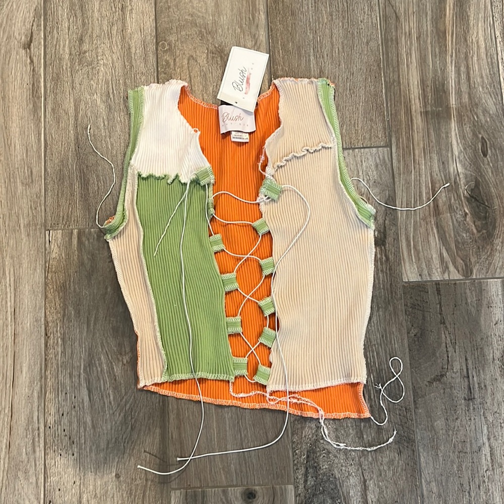 Color block tank